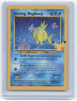 2000 Pokemon Shining Magikarp Celebrations: Classic Collection #66/64 Near Mint - Image 1