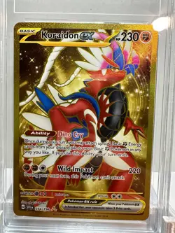 2023 POKEMON SVI EN-SCARLET & VIOLET HYPER RARE #254 KORAIDON EX TAG 10 - Image 2