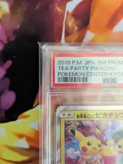 PSA 9 Tea Party Pikachu 325 Pokemon SM Promo Japanese 2019 Center Kyoto - Image 2