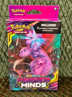*CLEAN*SEALED* Pokemon TCG Sun & Moon Unified Minds Hanger Box (3 Booster Packs) 820650809569 - Image 1