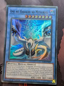 Yugioh! Ame No Habakiri No Mitsurugi ALIN-EN092 - Super Rare - NM - Image 1