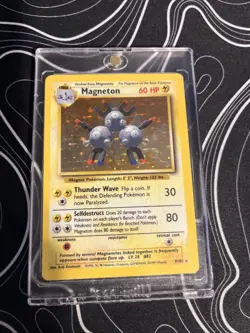 Magneton Base Set Holo Rare 9/102 WOTC Vintage Pokemon Card NM 1999 - Image 1