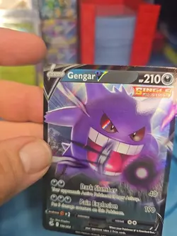 Pokemon TCG Fusion Strike Gengar v Holo Ultra Rare Card 156/264 - Image 5