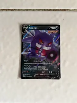 Pokemon TCG Fusion Strike Gengar v Holo Ultra Rare Card 156/264 NM Near Mint MEW - Image 1