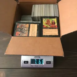 7Lbs 6oz BLACK VINTAGE BULK CARD LOT -Magic the Gathering NM-HP MTG ***READ*** - Image 1