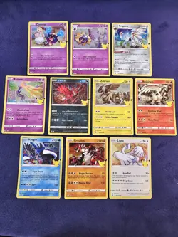 Pokemon Celebrations Legendaries Holo 10x Pokemon Card Lot - Image 1