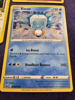 Lot Of 5x Promo Pokemon Trading Cards, Snorlax Espeon Pikachu Grookey And Eiscue - Image 2