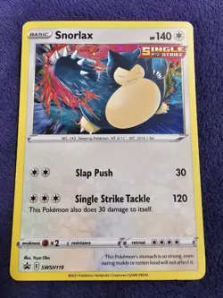 Lot Of 5x Promo Pokemon Trading Cards, Snorlax Espeon Pikachu Grookey And Eiscue - Image 5