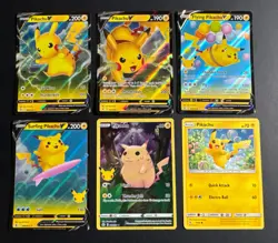 Pokemon Card PIKACHU Lot - (6) Cards / 4 HOLO / 5 FULL ART - Image 3