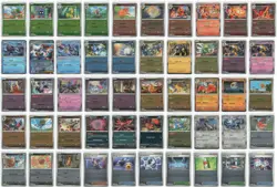 Mega Evolution Pokemon Card Lot of 50 Rare Holo & Reverse Holo NM No Duplicates - Image 1