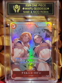 NAMI & NICO ROBIN One Piece Waifu Goddess CUSTOM CARD NM - Image 1
