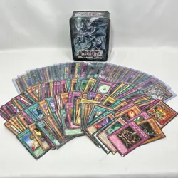 Yu-Gi-Oh Lot 200+ Cards In Tin, Old School Vintage Some In Top Loaders 1st Ed. - Image 1