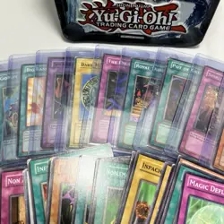 Yu-Gi-Oh Lot 200+ Cards In Tin, Old School Vintage Some In Top Loaders 1st Ed. - Image 4