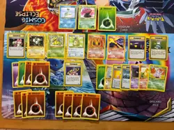 Vintage Pokemon Card Lot WOTC Holo Etc Fire Moltres Lapras Vileplume - Image 1