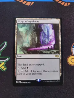 EXACT CARD PICTURED Crypt Of Agadeem TDC 0354 MTG Tarkir Commander Eng Non-F - Image 1