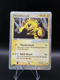 Pokemon TCG Electabuzz EX Ruby & Sapphire Holo Ultra Rare Card 97/109 MP - Image 1