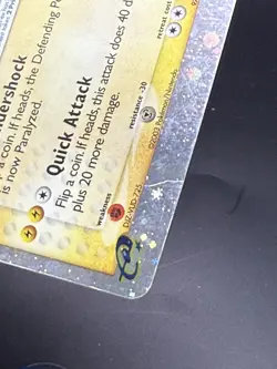 Pokemon TCG Electabuzz EX Ruby & Sapphire Holo Ultra Rare Card 97/109 MP - Image 2