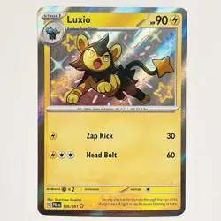 Luxio 136/091 Paldean Fates Baby Shiny Rare Pokemon Card Near Mint Near Mint - Image 1