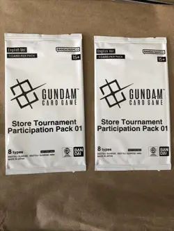 Gundam Card Game Store Tournament Participation Pack2 01 x 2 sealed - Image 1
