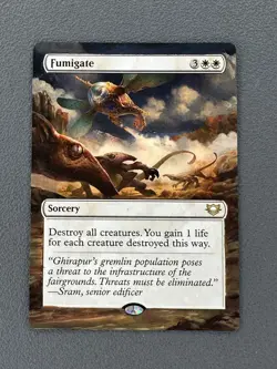 Fumigate MTG Edge of Eternities Commander Hand Painted Extended Full Altered Art - Image 1