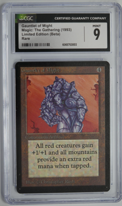 Gauntlet of Might Beta CGC 9 Graded MTG Magic: the Gathering 1993 - Image 1