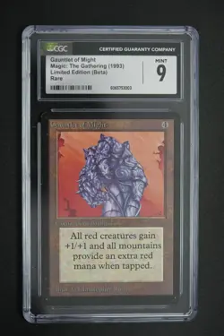 Gauntlet of Might Beta CGC 9 Graded MTG Magic: the Gathering 1993 - Image 2