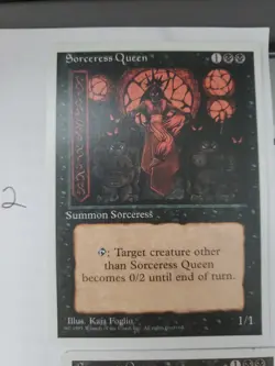 MTG Sorceress Queen Revised Edition Regular Rare - Image 3