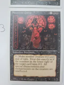 MTG Sorceress Queen Revised Edition Regular Rare - Image 4