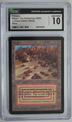 Plateau Beta CGC 10 Graded MTG Magic: the Gathering 1993 - Image 1