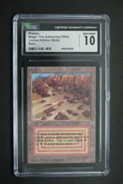 Plateau Beta CGC 10 Graded MTG Magic: the Gathering 1993 - Image 2