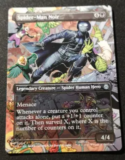 Spider-Man Noir - Borderless - SPM - MTG - EN - NM - 0204 - Image 1