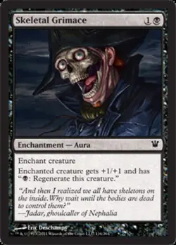 MTG Skeletal Grimace - Foil, Innistrad, Lightly Played, English - Image 1