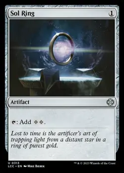 Sol Ring Light Play, English Magic the Gathering MTG Commander: The Lost Caverns - Image 1