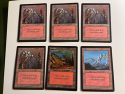 6x Mountain Beta MTG Magic the Gathering c - Image 1