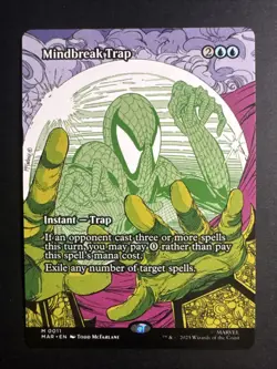 Magic The Gathering Spider-Man - Mindbreak Trap - BORDERLESS MYTHIC RARE - Image 2
