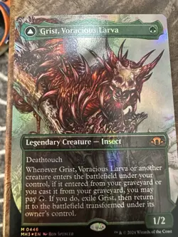 Grist, Voracious Larva (Borderless) Modern Horizons 3 Foil - Image 1