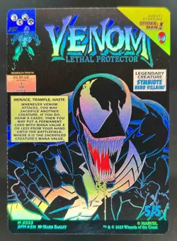 2025 Magic The Gathering Marvel's Spider-Man Eddie Brock Foil Borderless #0233 - Image 2