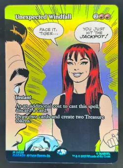2025 Magic Marvel Universe Unexpected Windfall Foil Borderless #0029 - Image 1