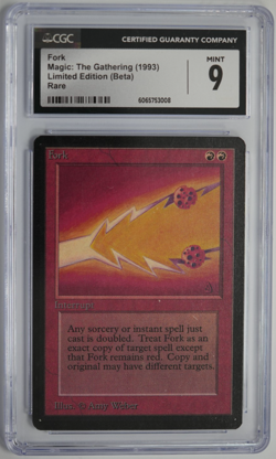 Fork Beta CGC 9 Graded MTG Magic: the Gathering 1993 - Image 1