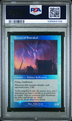 2025 MTG INNISTRAD REMASTERED #472 AURORA OF EMRAKUL/CRYPTOLITH FRAGMENT PSA 10 - Image 2