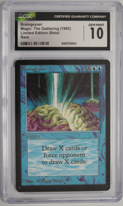 Braingeyser Beta CGC 10 Graded MTG Magic: the Gathering 1993 - Image 1