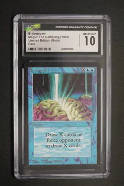 Braingeyser Beta CGC 10 Graded MTG Magic: the Gathering 1993 - Image 2