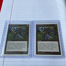 Lot of (2) 1997 Magic The Gathering 5th Edition Artifact Barbed Sextant - Image 1