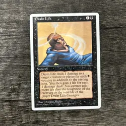 MTG 1x Drain Life x1 LP Alternate Fourth Edition - Image 1