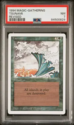 1994 Magic: The Gathering Tsunami Revised PSA 7 - Image 1