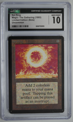 Sol Ring Beta CGC 10 Graded MTG Magic: the Gathering 1993 - Image 1