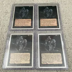 Lot of (4) 1995 and Illusion Hypnotic Specter Mtg Fourth Edition RARE - Image 1