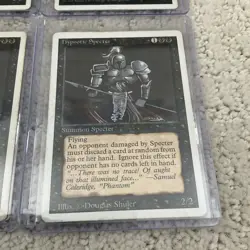 Lot of (4) 1995 and Illusion Hypnotic Specter Mtg Fourth Edition RARE - Image 3