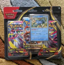 Pokemon TCG Mega Evolution Base Set 3 Pack Blister Golduck Sealed - Image 1
