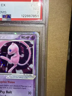 PSA 7 NM 2006 POKEMON EX HOLON PHANTOMS SET MEW EX HOLO CARD 100/110 - Image 3